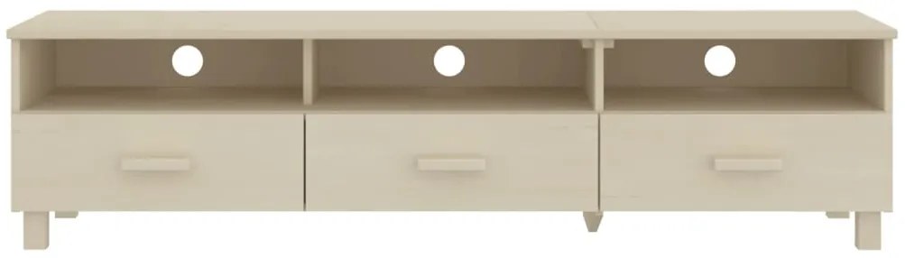 vidaXL Έπιπλο Τηλεόρασης HAMAR Μελί 158x40x40 εκ. Μασίφ Ξύλο Πεύκου
