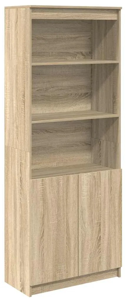 Ντουλάπι Sonoma Δρυς 70x35x180 εκ. από Επεξεργασμένο Ξύλο - Καφέ