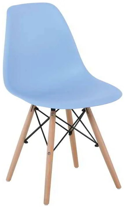 Καρέκλα ART Wood PP Σιέλ 46x52x82cm (Σετ 4 ΤΕΜ)