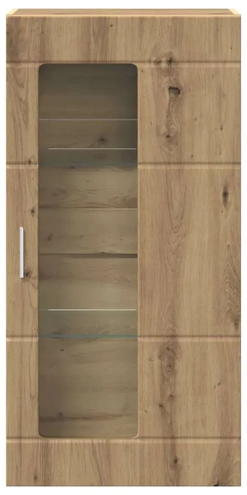 vidaXL Ντουλάπα τοίχου με ράφι Επιτοίχιο artisan δρυς 55 x 29 x 100 εκ
