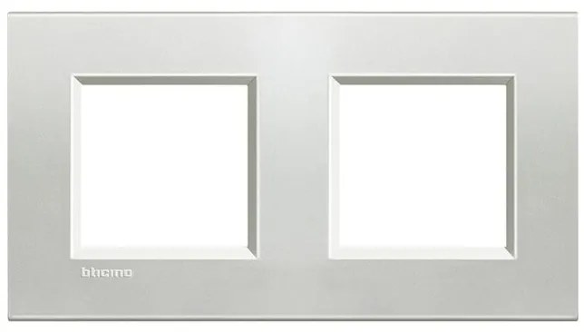 Πλαίσιο 2 + 2 Θέσεων Ασημί Bticino LNA4802M2AG Legrand-LNA4802M2AG-Ασημί LNA4802M2AG