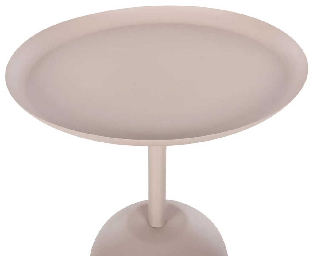 ΤΡΑΠΕΖΙ ΒΟΗΘΗΤΙΚΟ ΣΤΡΟΓΓΥΛΟ DELBEL HM4265.10 ΜΕΤΑΛΛΟ ΣΕ ΕΚΡΟΥ Φ45,5x58,5 εκ.