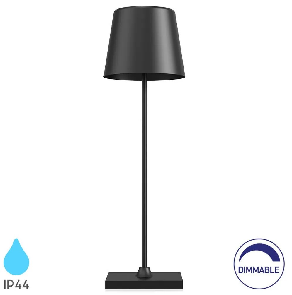 Φωτιστικό Επιτραπέζιο Braytron BK06-00081 Μαύρο Ματ (Black Mat) 3000K