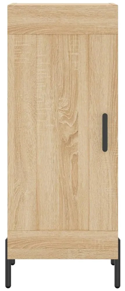 vidaXL Μπουφές Sonoma δρυς 34,5 x 34 x 180 εκ. από Επεξεργασμένο Ξύλο