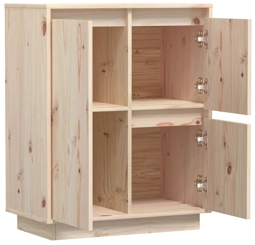 vidaXL Ντουλάπι 60 x 34 x 75 εκ. από Μασίφ Ξύλο Πεύκου