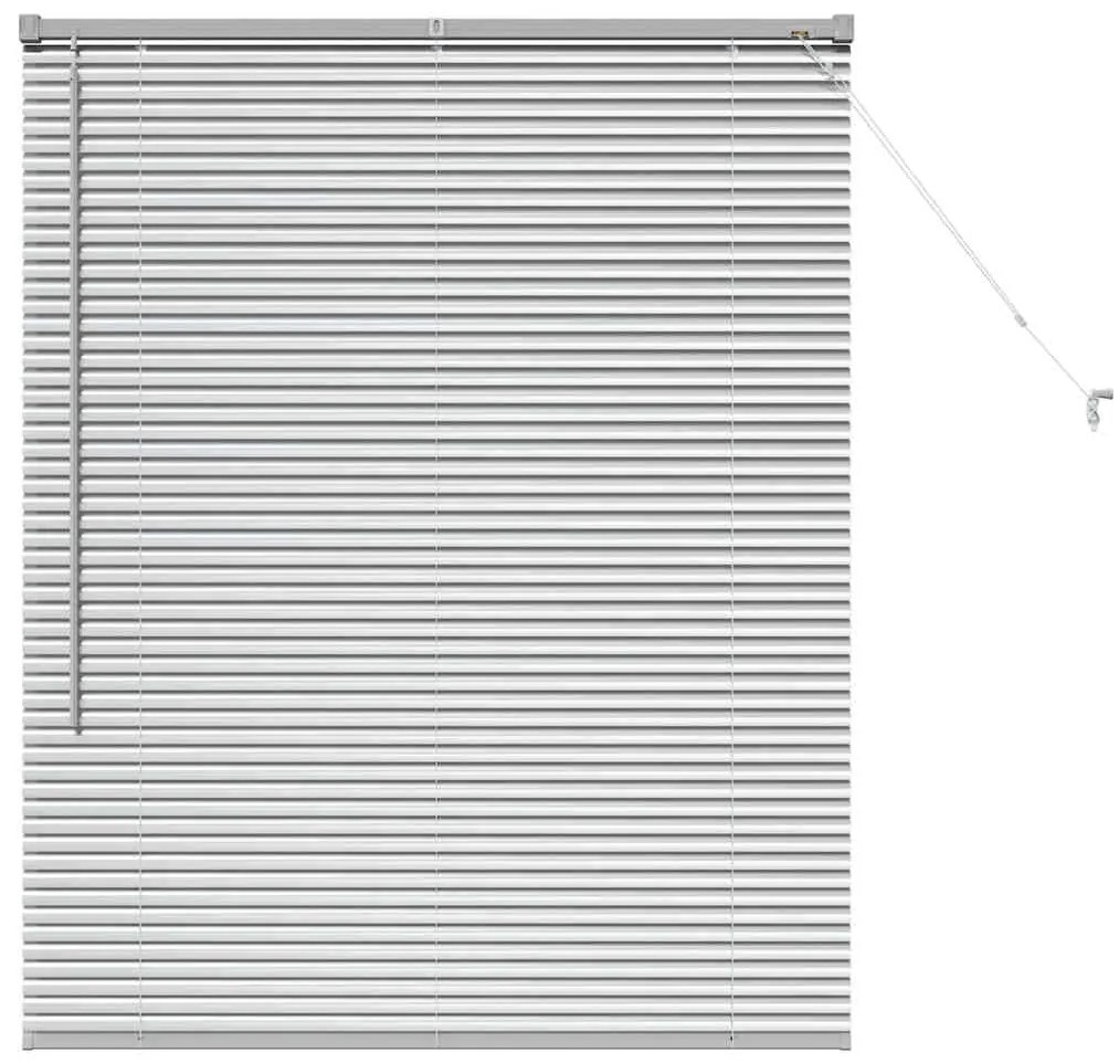 vidaXL Ρολό Παραθύρου με κουρτίνες Ασημί 105 x 130 cm Αλουμίνιο