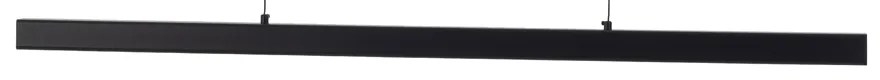 Artekko Aluminum Φωτιστικό Οροφής LED Μαύρο (120x10x20)cm 8w 3000K