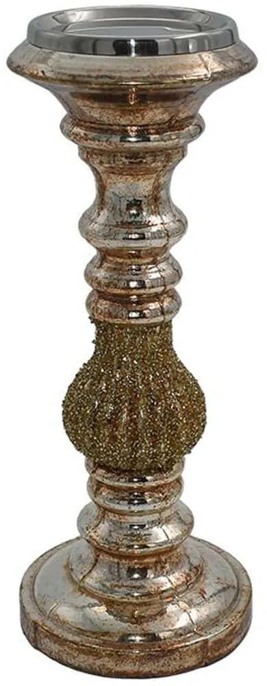 Κηροπήγιο 955-124-003 12x31cm Copper Γυαλί