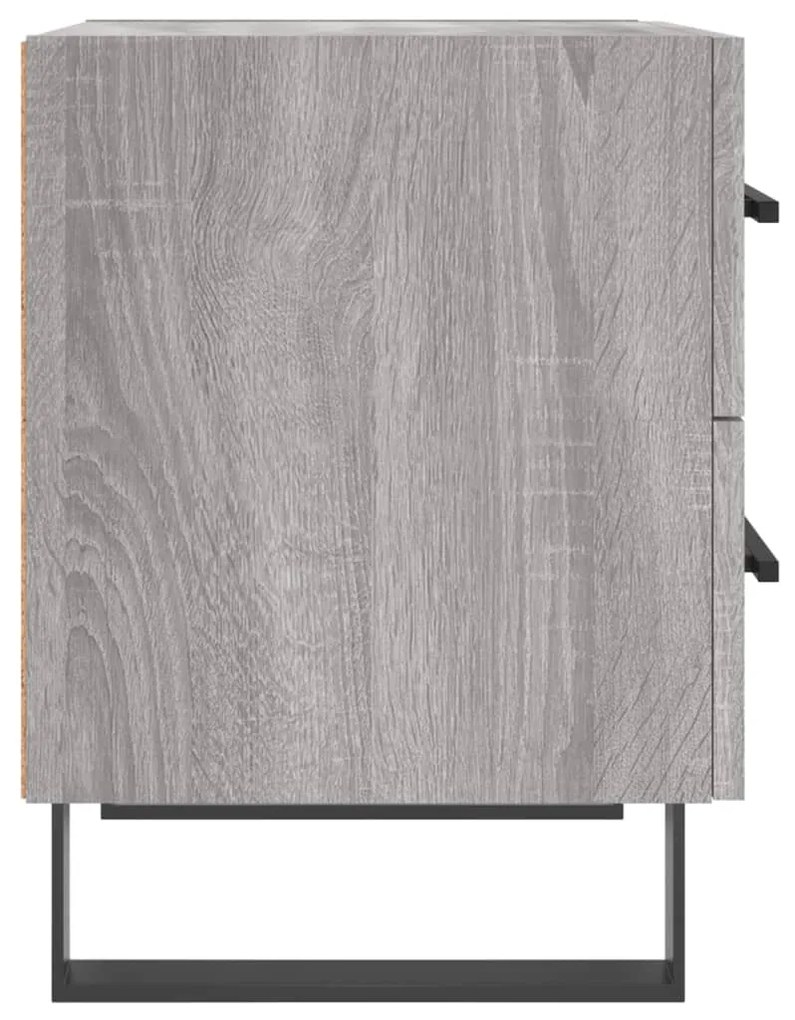 vidaXL Κομοδίνο Γκρι Sonoma 40 x 35 x 47,5 εκ. από Επεξεργασμένο Ξύλο