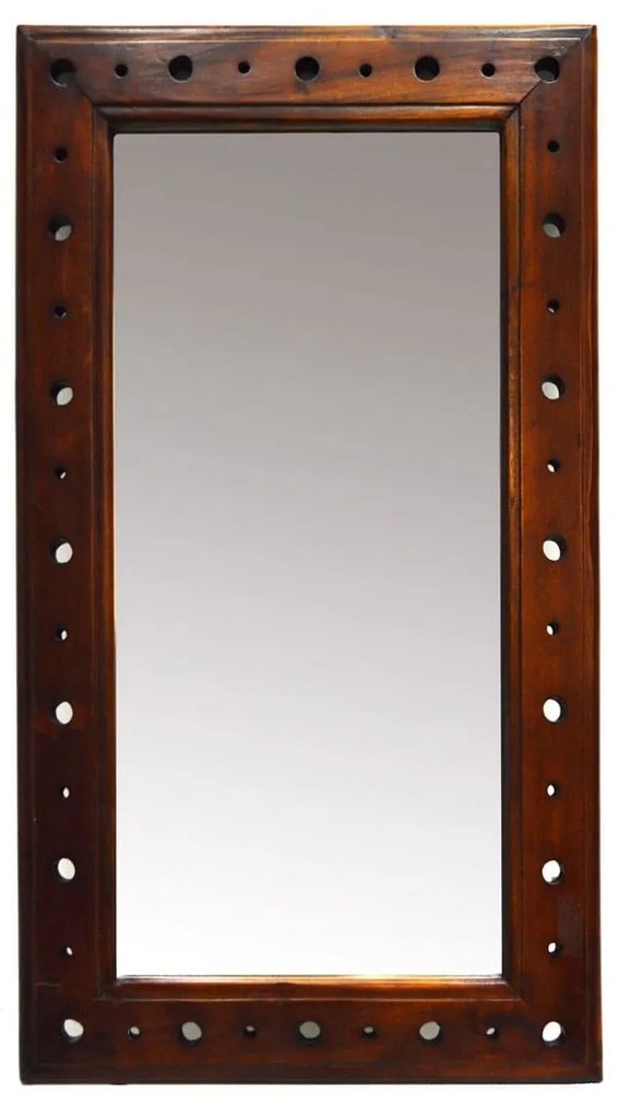 EΠIΠΛO ZB 305 Spotty Mirror Υ.100cm  Π.57cm  Β.04cm Ξυλο