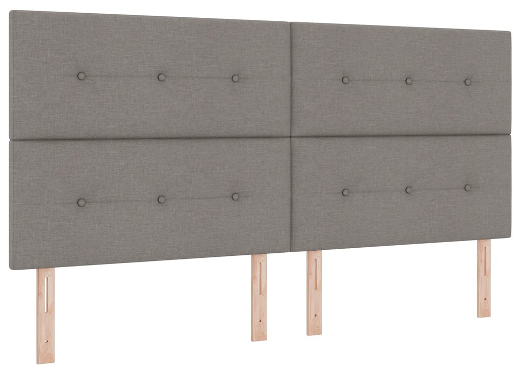 vidaXL Κεφαλάρι Ρυθμιζόμενο Ύψος με κεφαλάρι Taupe 200 cm ύφασμα