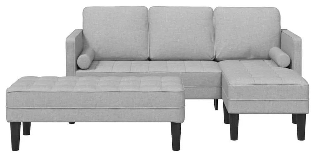 vidaXL Σετ Καναπέ 2 pcs Σκούρο γκρι 173 x 131 x 67 εκ ύφασμα