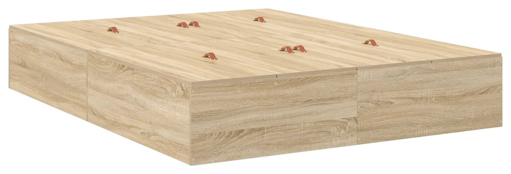 vidaXL Κρεβάτι Αποθήκευσης Σονόμα Όκ 140x200 cm