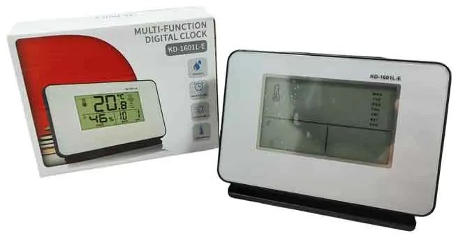 Ψηφιακό Ρoλόι Ξυπνητήρι - Ψηφιακό Πολυεργαλείο Θερμοκρασίας &amp; Ώρας KD-1601L-E - Multi-function digital clock-68091-1-197610