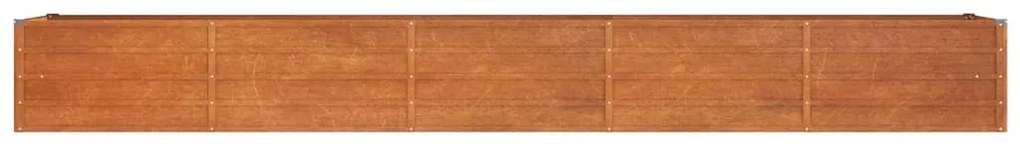 vidaXL Ζαρντινιέρα Σκουριασμένο 400x80x45 εκ. Ατσάλι Σκληρυθέν Αέρα