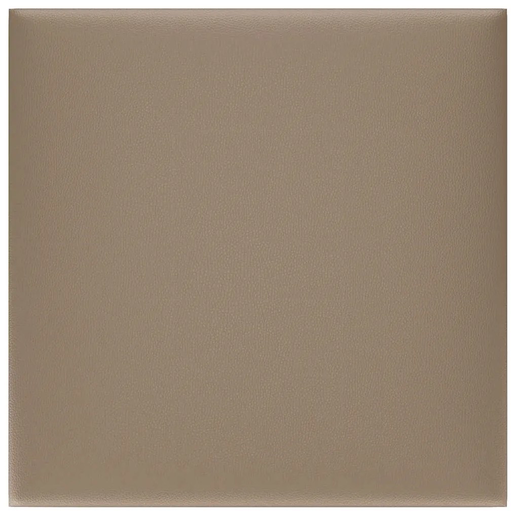 vidaXL Πάνελ Τοίχου 12 τεμ. Καπουτσίνο 30 x 30 εκ. 1,08 μ² Συνθ. Δέρμα