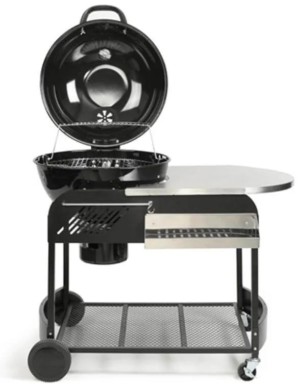 Ψησταριά BBQ κάρβουνου Livoo DOC272 με ρόδες, ράφι αποθήκευσης και επιφάνεια ψησίματος Ø 54