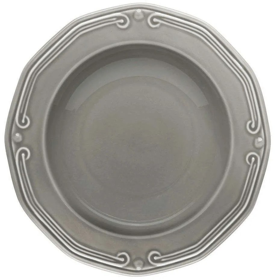 Πιάτο Βαθύ Athénée 07-13677 Φ23cm Grey Estia Porcelain