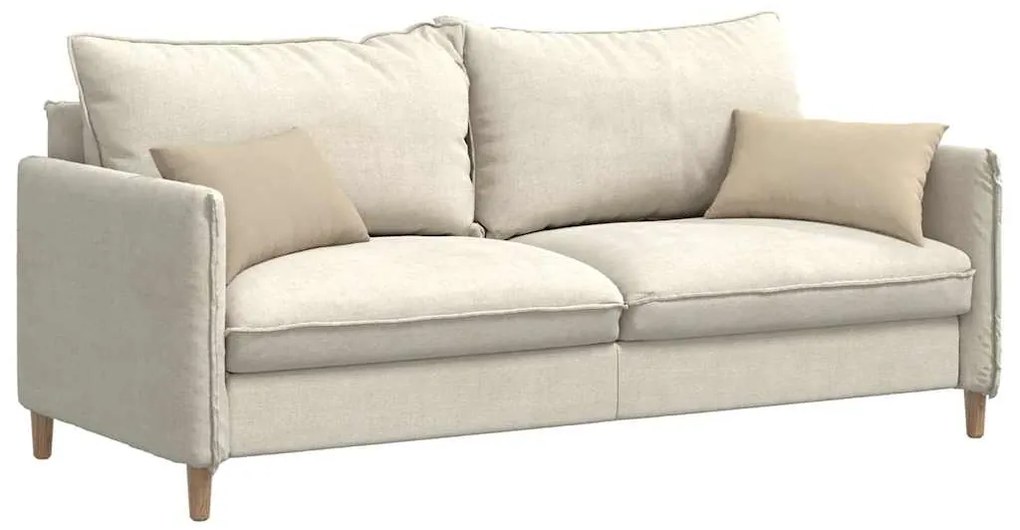 vidaXL Μαξιλάρι Καναπέ 2 pcs Κρεμ 50 x 30 cm ύφασμα