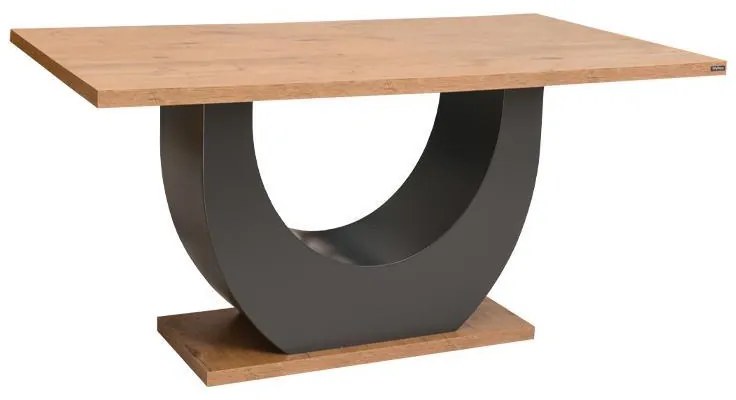 Τραπέζι Τραπεζαρίας Uberto Fylliana Golden Oak 160x90x75 εκ.