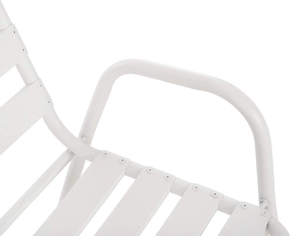 Καρέκλα PRELUDE C5970.02 με Μεταλλικό Σκελετό και Κάθισμα Αλουμινίου Λευκή 54x56x79Υεκ 54x56x79 εκ.