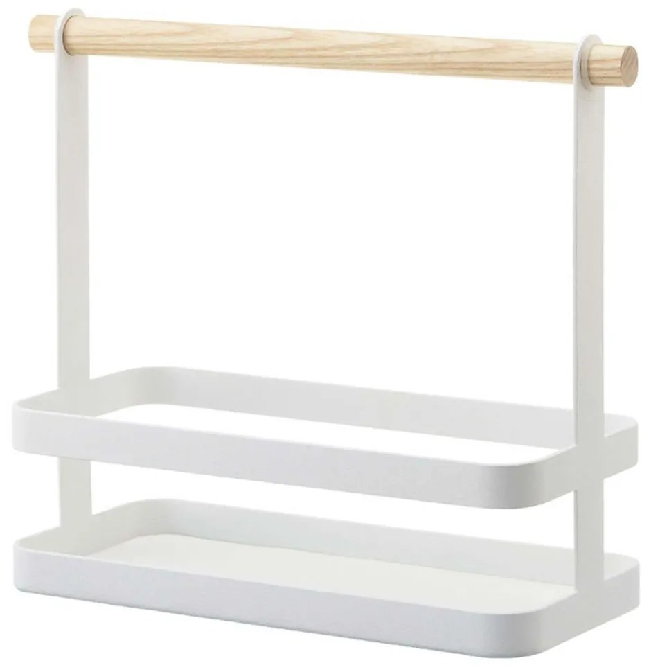 Βάση Οργάνωσης Για Λαδόξιδο LBTYMZK2420 24x10x20cm Natural-White Yamazaki Steel,Wood