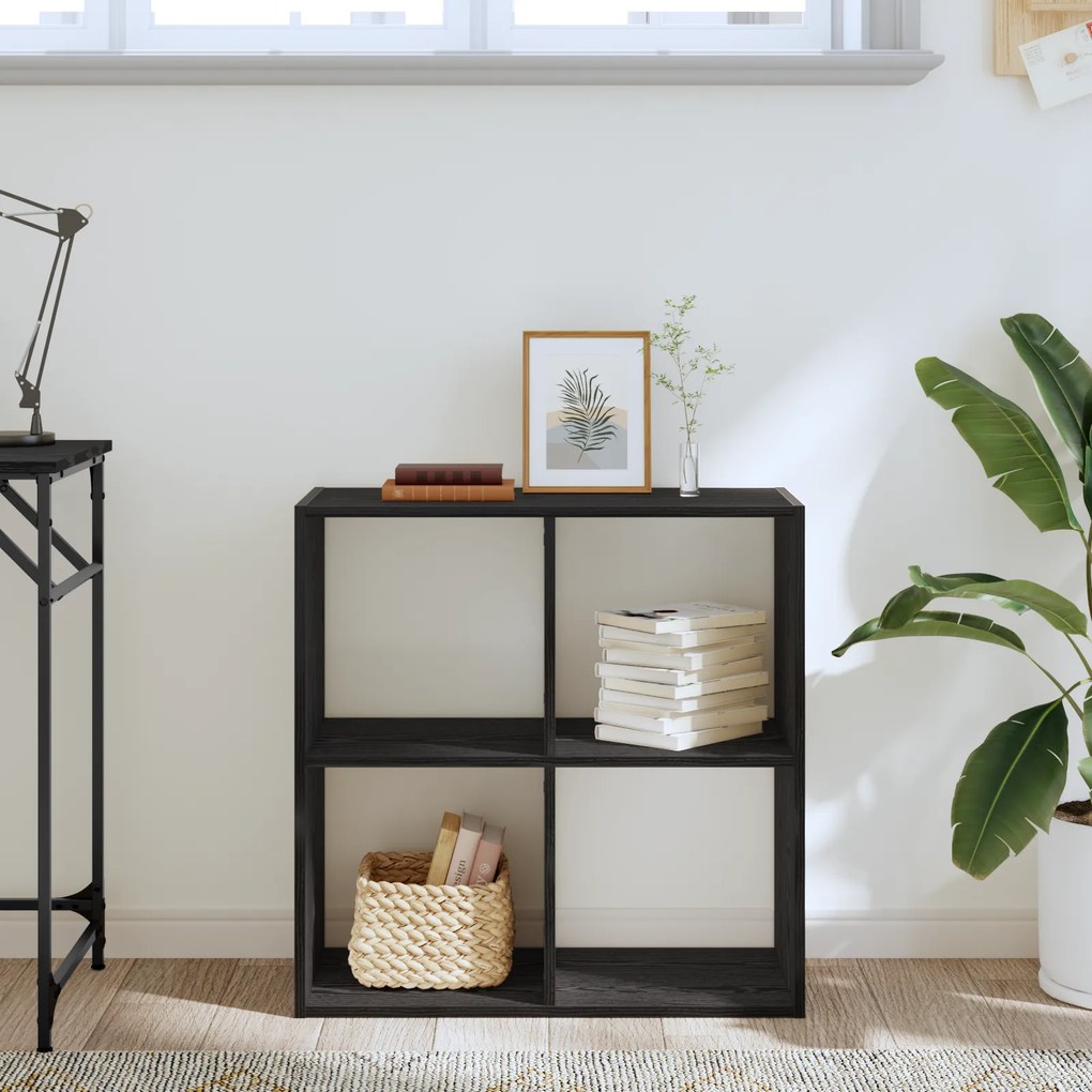 vidaXL Ράφι Μαύρη Δρυς 68,5x32x68,5 εκ Επεξεργασμένο Ξύλο