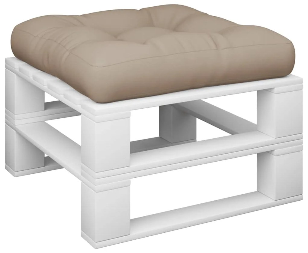 vidaXL Μαξιλάρι Παλέτας Taupe 60 x 61,5 x 10 εκ. Υφασμάτινο