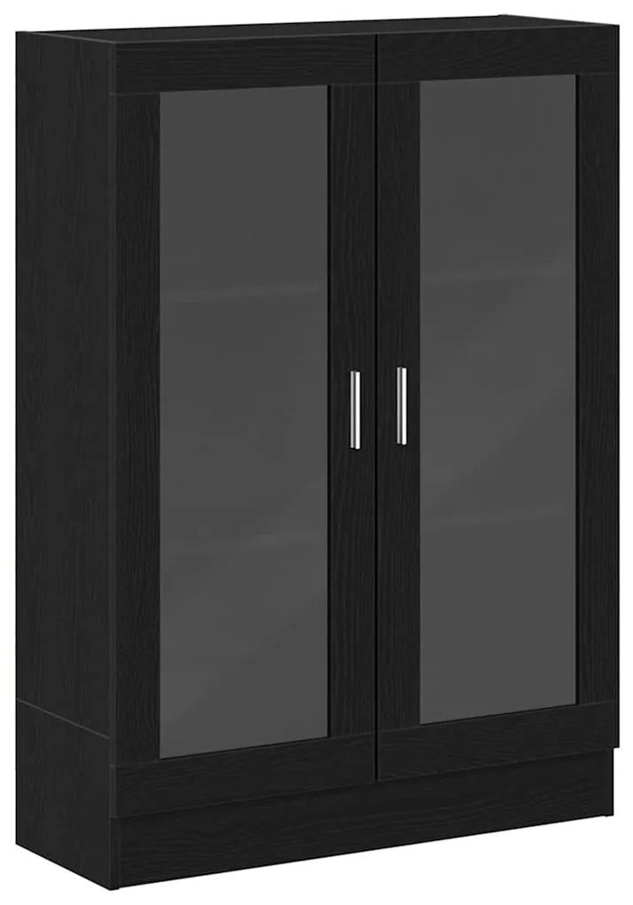 vidaXL Βιβλιοθήκη Μαύρο Δρυς 82,5x30,5x115 εκ. Επεξεργασμένο Ξύλο