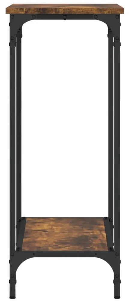 vidaXL Τραπέζι Κονσόλα Καπνιστή Δρυς 75 x 30,5 x 75 εκ. Επεξεργ. Ξύλο