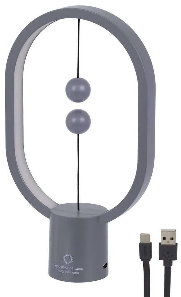 Φωτιστικό Γραφείου Magnet 76545 Led 15W 14x5,5x24,8cm Grey GloboStar