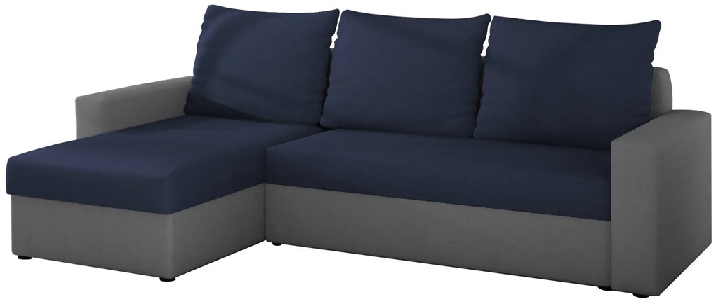 Γωνιακός καναπές Luno-Μπλε - Γκρι - 237.00Χ150.00Χ90.00cm