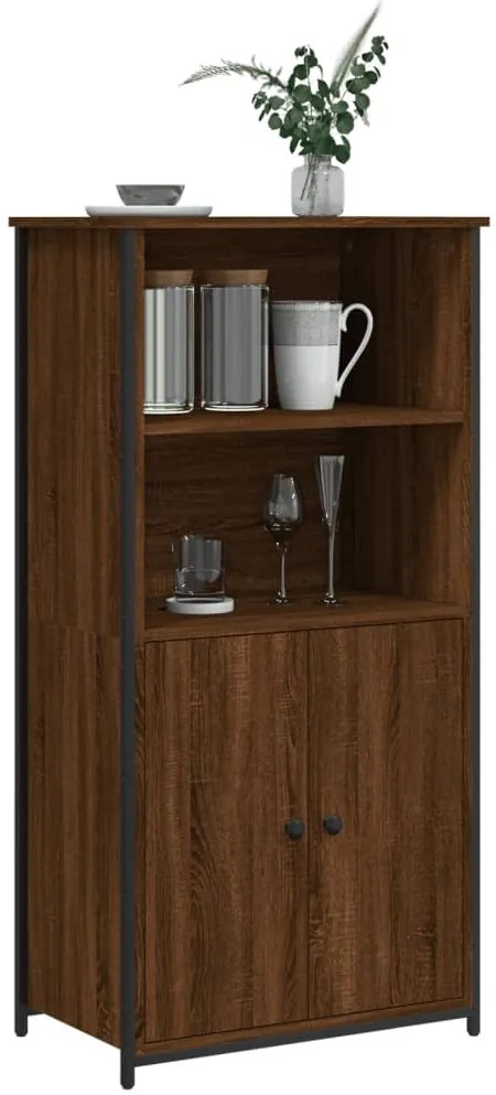 vidaXL Ντουλάπι Καφέ Δρυς 62x36x121,5 εκ. από Επεξεργασμένο Ξύλο