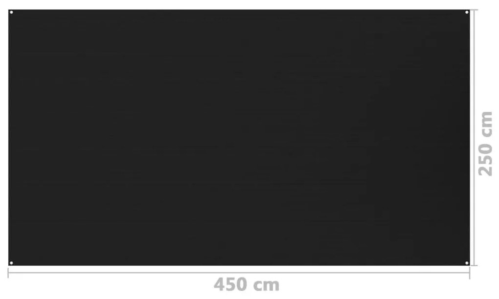 Χαλί Σκηνής Μαύρο 250 x 450 εκ.