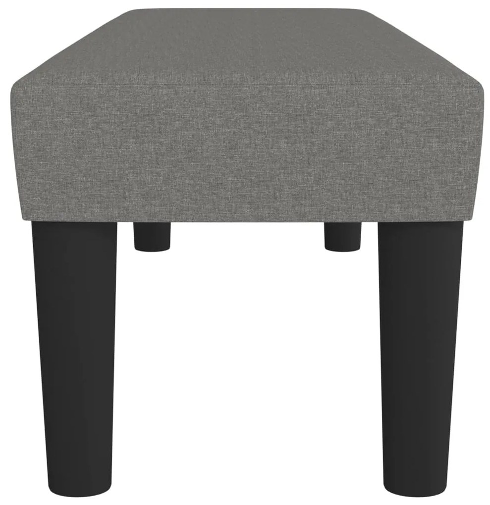 vidaXL Πάγκος Σκούρο Γκρι 100x30x30 εκ. Υφασμάτινος