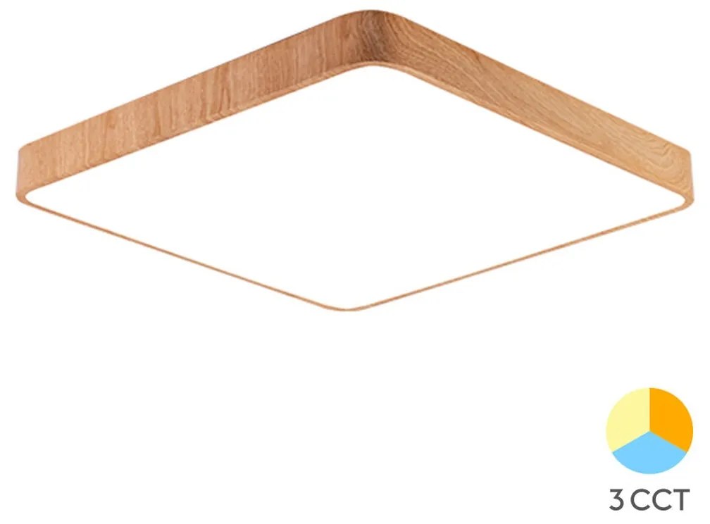Φωτιστικό Οροφής Braytron BH16-05187 Ξύλο Φυσικό χρώμα (Wood Natural Finish) CCT3