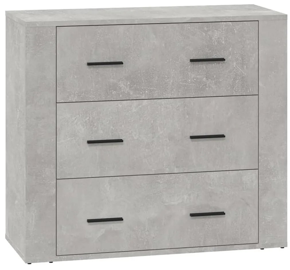 vidaXL Ντουλάπι Γκρι Σκυροδέματος 80x33x70 εκ. Επεξεργασμένο Ξύλο