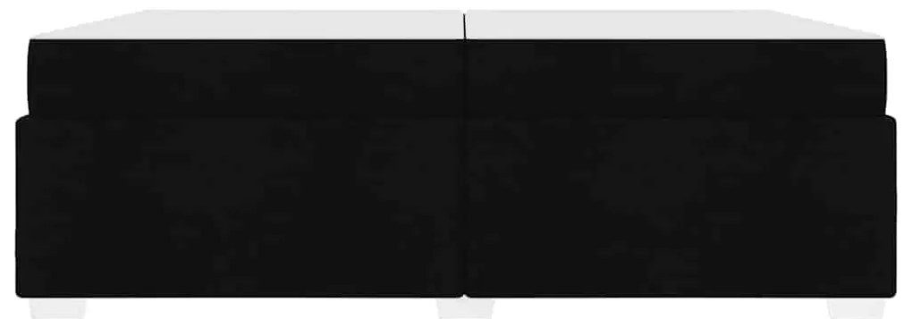 vidaXL Σκελετός Κρεβατιού με στρώμα Μαύρο 200 x 200 cm ύφασμα