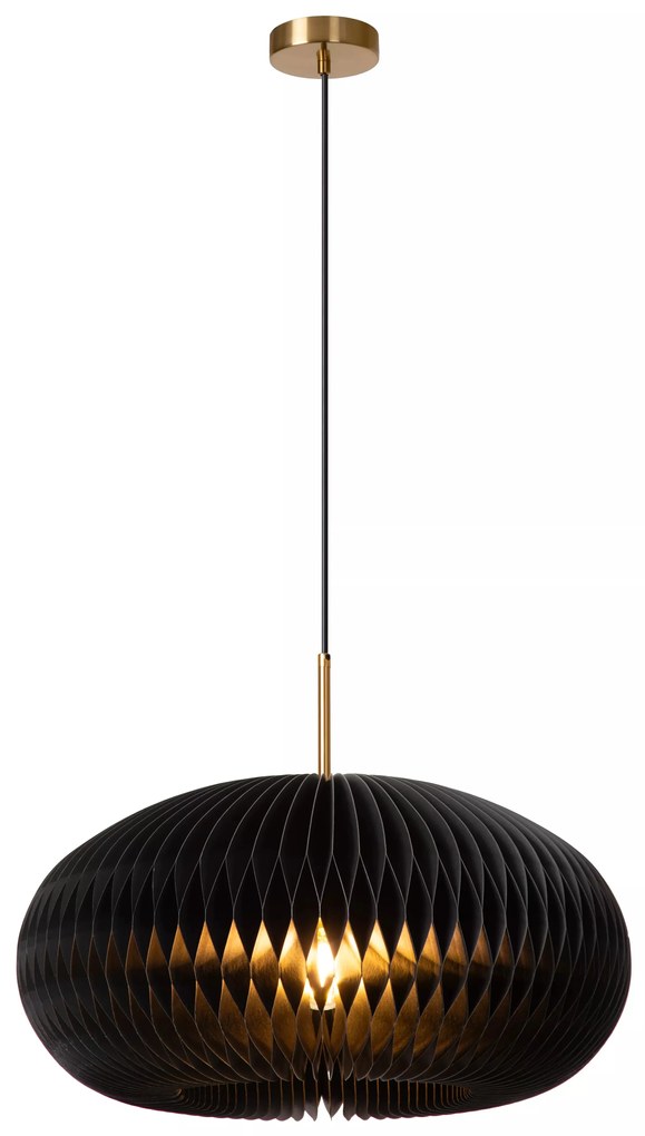 Φωτιστικό Κρεμαστό Lucide 42401-52-30 ARMONI Μαύρο Ματ (Black Mat)|Χρυσό Χρώμα (Gold Coloured)