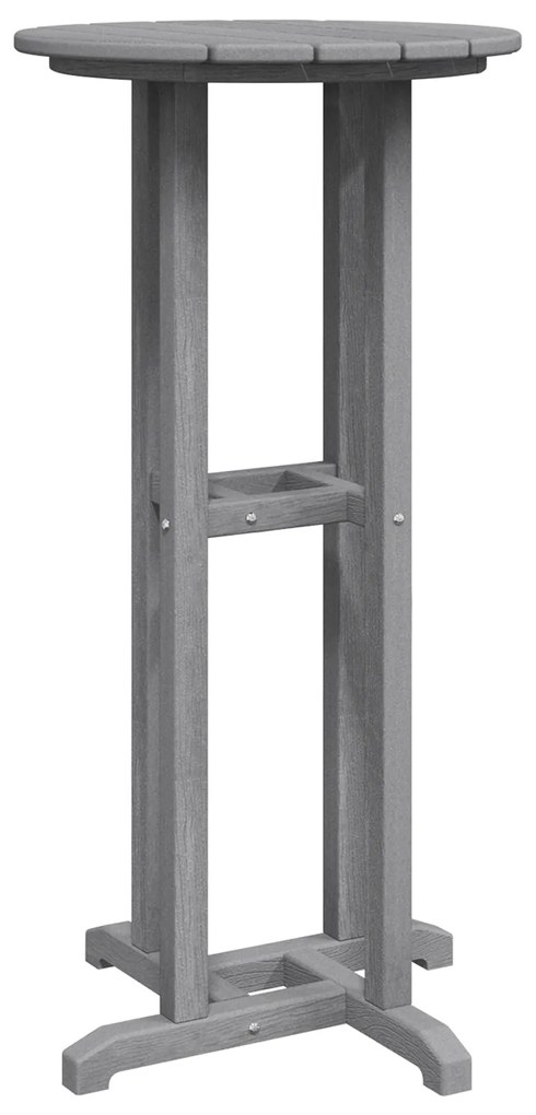 vidaXL Bar Table Ανοιχτό Γκρι 55x55x107 εκ. HDPE