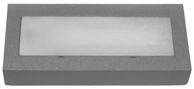 Απλίκα τοίχου LED 9736 0.6W αλουμινίου στεγανή Lumen-3-9736600-Γκρι 3-9736600
