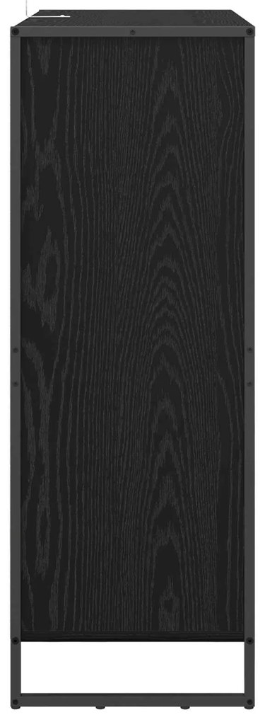 vidaXL Ντουλάπα Παπουτσιών με αποθήκευση Μαύρη Οξυά 79 x 36 x 100 εκ.