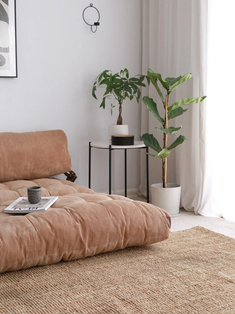 2-Seat Sofa-Bed Fold Kadife 2 - Camel Camel