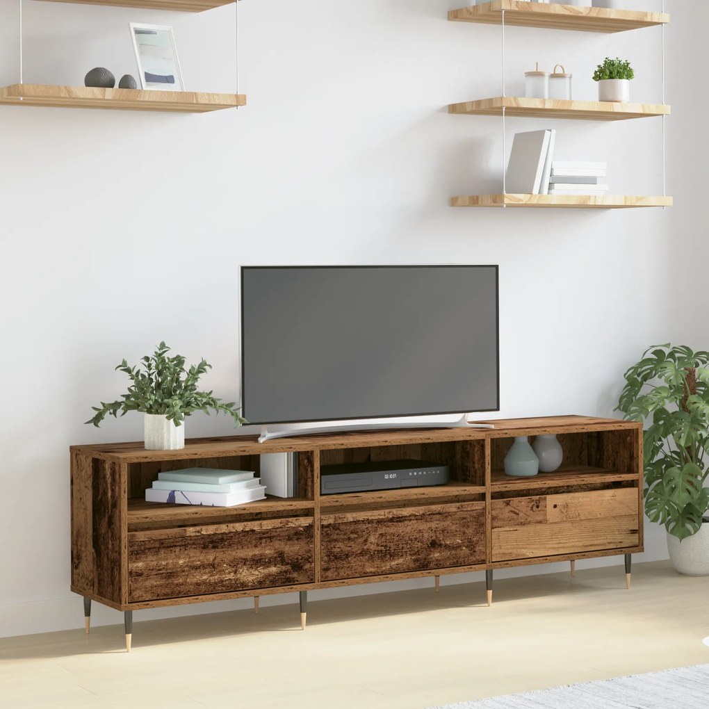 vidaXL TV Cabinet Ανακυκλωμένο Ξύλο 150x30x44.5 εκ