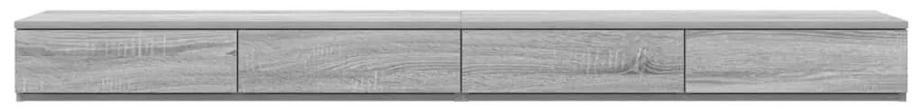vidaXL Συρτάρια κρεβατιού με συρτάρι Γκρι sonoma 180 x 36.5 x 16.5 εκ