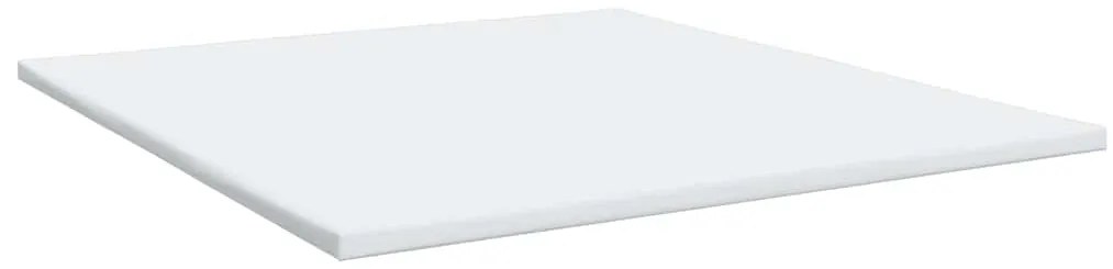 vidaXL Κρεβάτι Boxspring με Στρώμα Ανοιχτό Γκρι 200x200 εκ. Βελούδινο