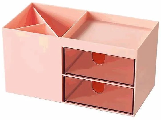 Organizer με 6 θήκες Y9,2x17,6x9εκ. ροζ  τμχ.