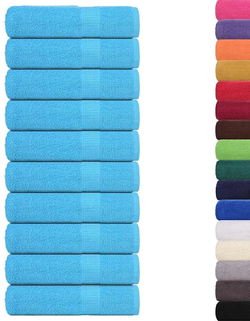 vidaXL Πετσέτες Μπάνιου FROGN 10 τεμ. Τυρκουάζ 100x150 εκ. 360 γρ./μ²