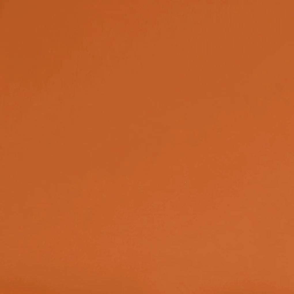 vidaXL Υποπόδιο Κρεμ&Πορτοκαλί 45x29,5x35 εκ. Ύφασμα & Συνθετικό Δέρμα