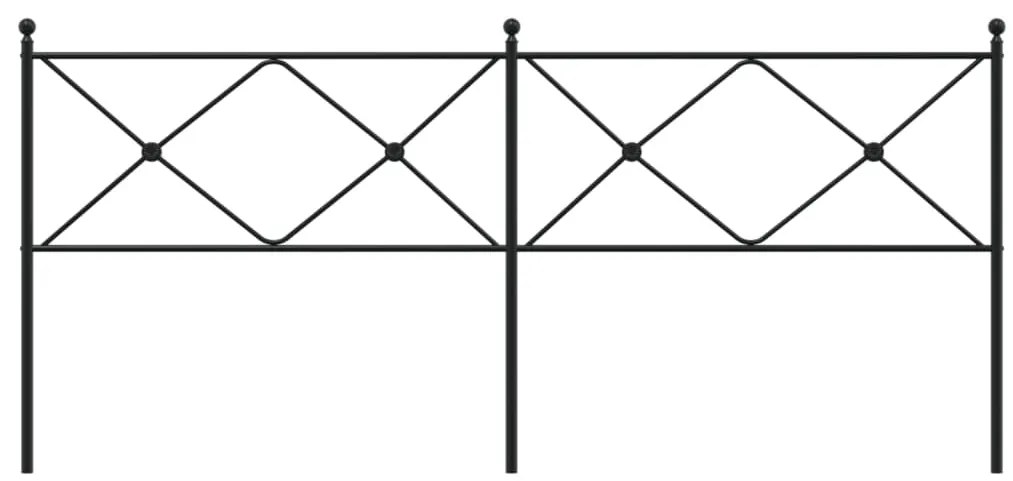 vidaXL Κεφαλάρι Μαύρο 200 εκ. Μεταλλικό